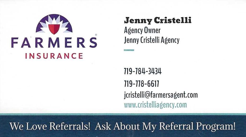 Supporting Member Jennifer Cristelli Farmers Insurance Agency